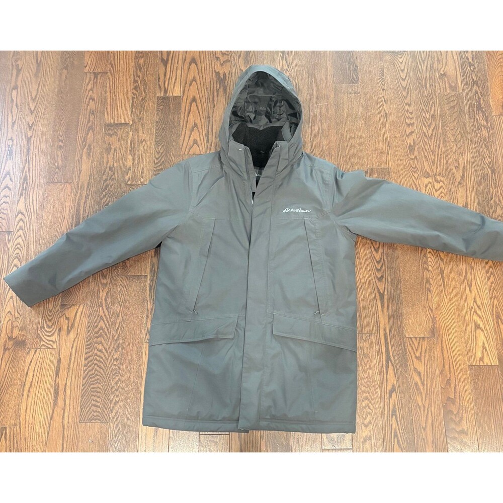 Eddie Bauer Gray Hooded Parka Jacket